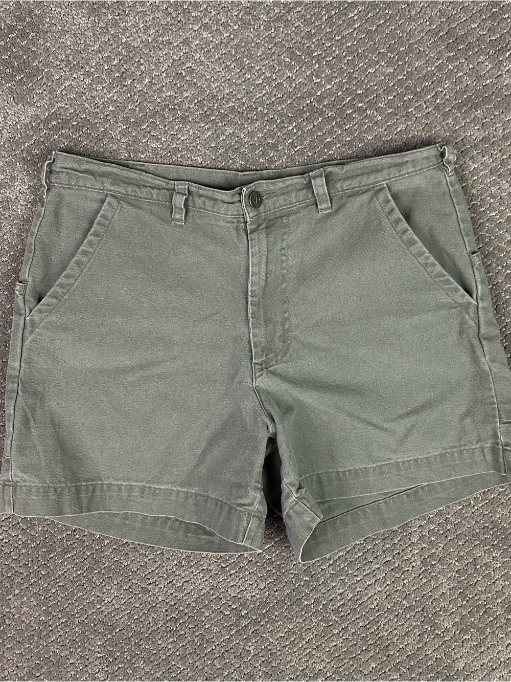 Vintage 90s Patagonia Stand Up Shorts Mens 32 Green 5" Canvas Cotton Hiking